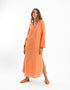 Reversible long jellabiya with long sleeves